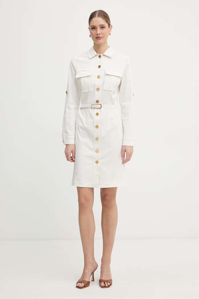 Marciano by Guess sukienka z lyocellem DONA G6GK03.W1748 beżowy SS26