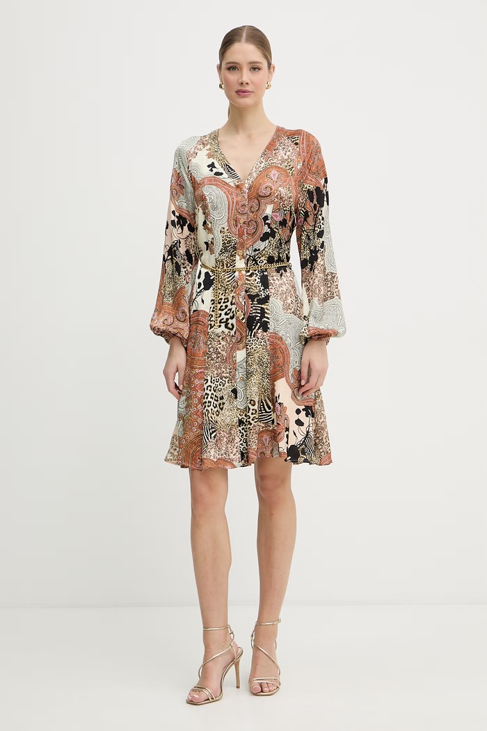 Marciano by Guess šaty GWENDA G6GK07.W1763 hnedá SS26