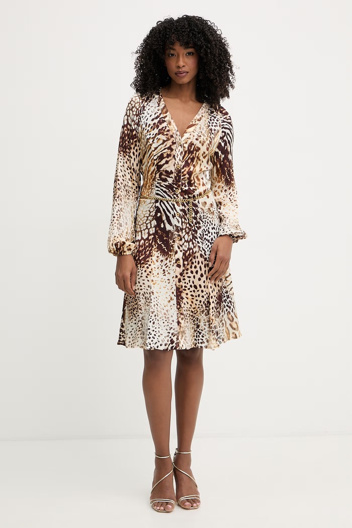 Marciano by Guess sukienka GWENDA G6GK07.W1763 brązowy SS26