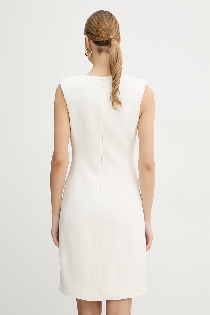 Odzież Marciano by Guess sukienka z wiskozą GRETHA G6GK26.W1866 beżowy