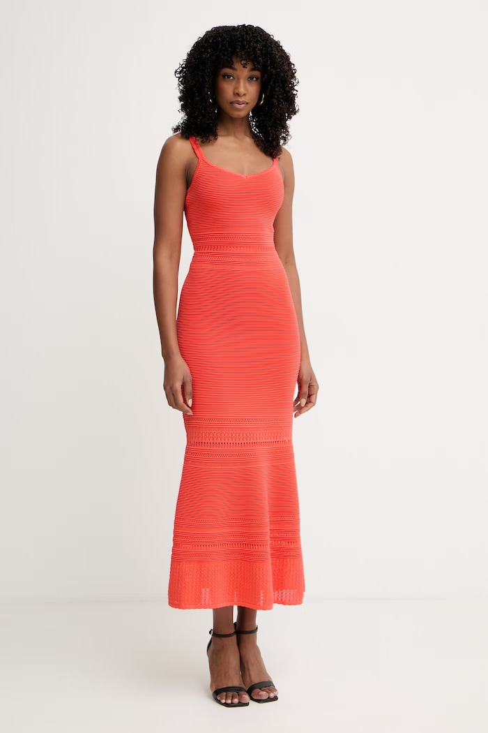 Marciano by Guess sukienka z wiskozą CAROL czerwony G6GK40.Z0635