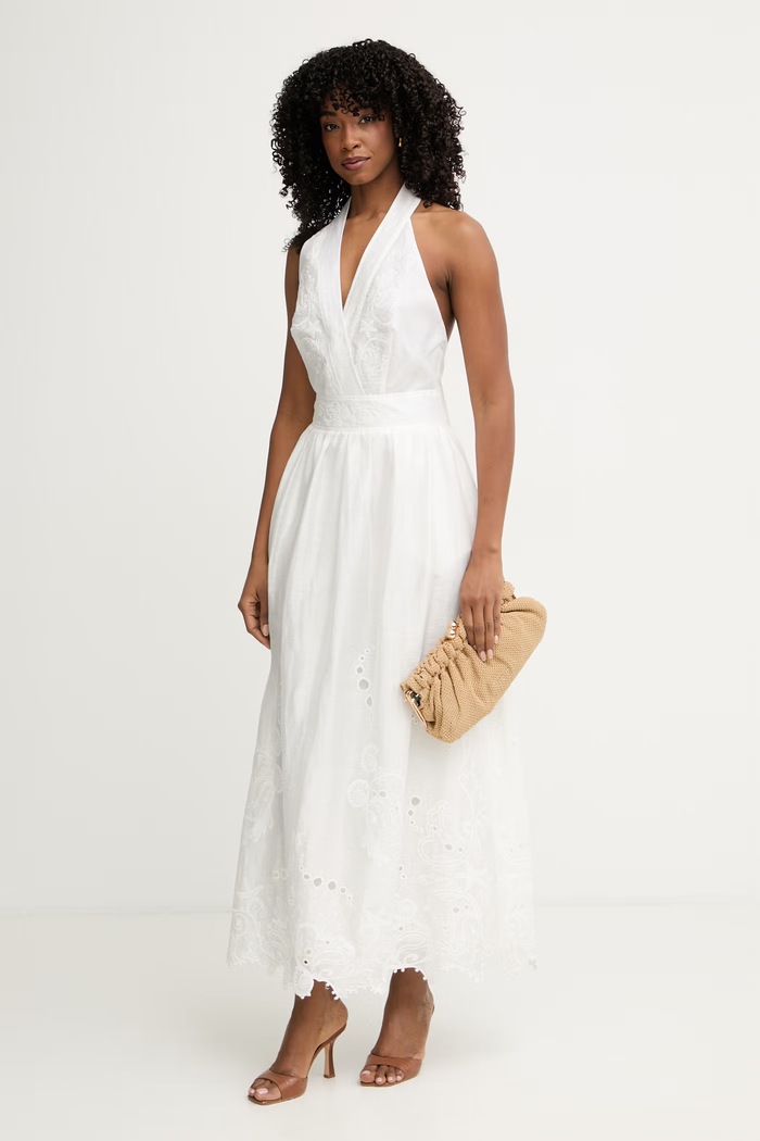 Marciano by Guess sukienka rozkloszowana GRACIE G6GK49.W1947 beżowy SS26