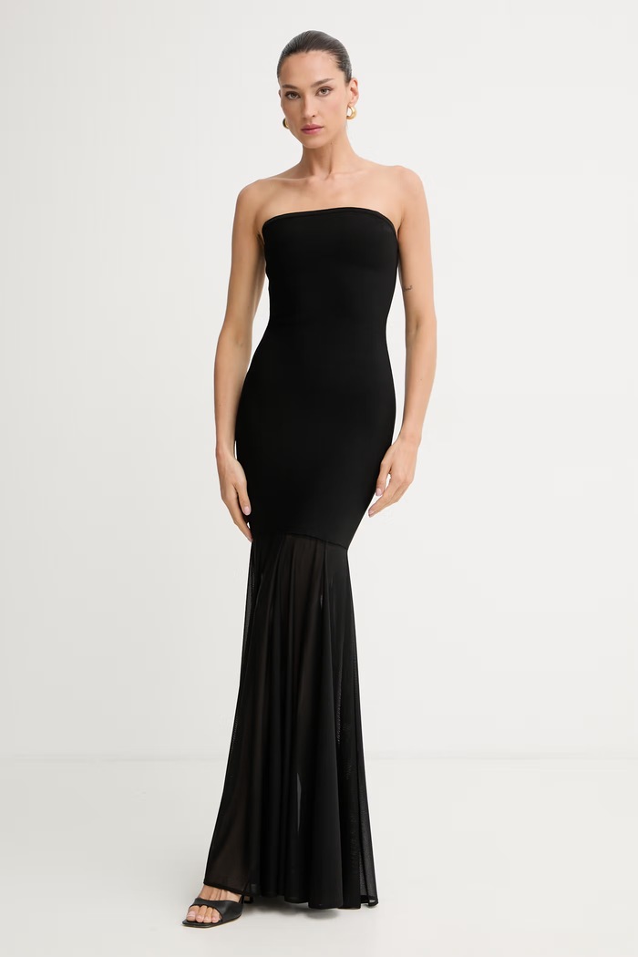 Marciano by Guess priliehavé šaty FLOR čierna G6GK55.Z0664