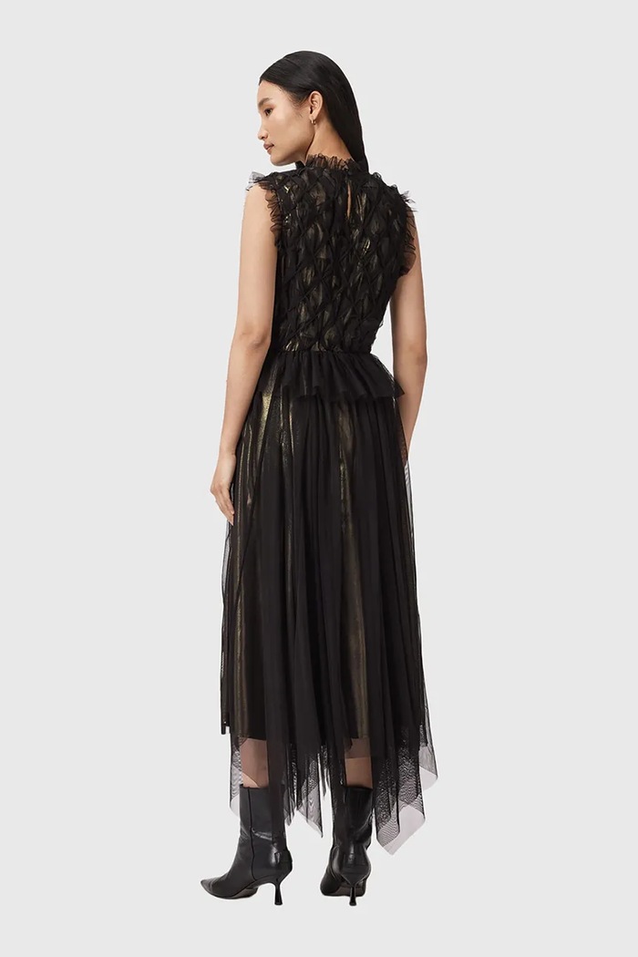 Šaty AllSaints W186DD černá SS26