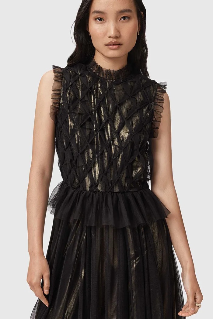 Šaty AllSaints černá W186DD