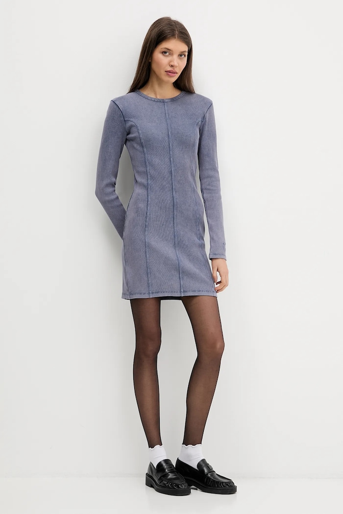 Obleka Hugo Blue Nopal_B 50552814 vijolična SS26