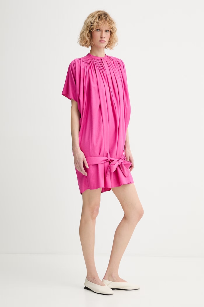 Kenzo rochie de vară din mătase FG52RO4169EE roz SS26