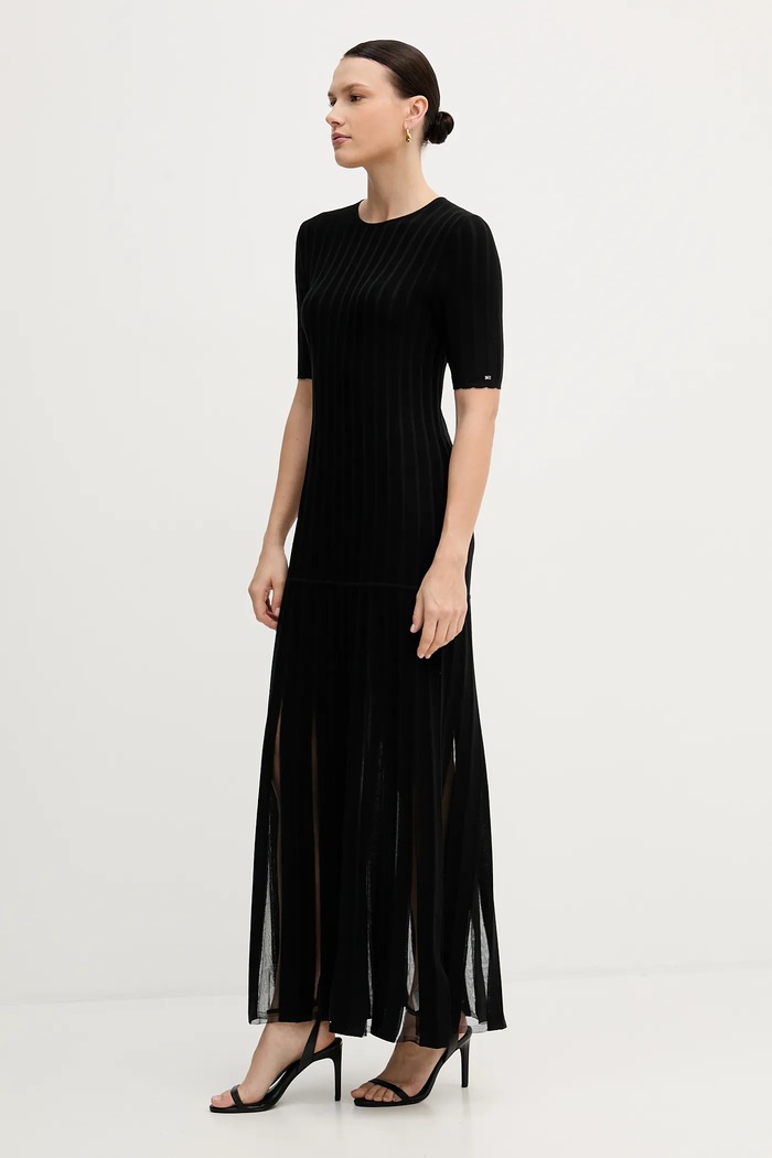 Tommy Hilfiger rochie WW0WW47675 negru SS26