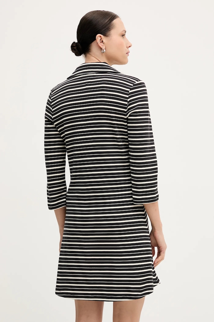 Odzież Tommy Hilfiger sukienka bawełniana WW0WW47868 czarny