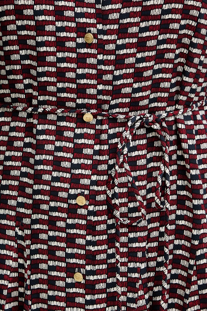 Šaty Tommy Hilfiger WW0WW48629 burgundské