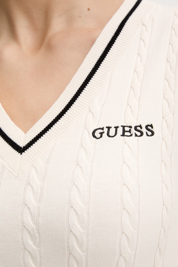 Šaty Guess SHARI V6RK09.Z4652 béžová