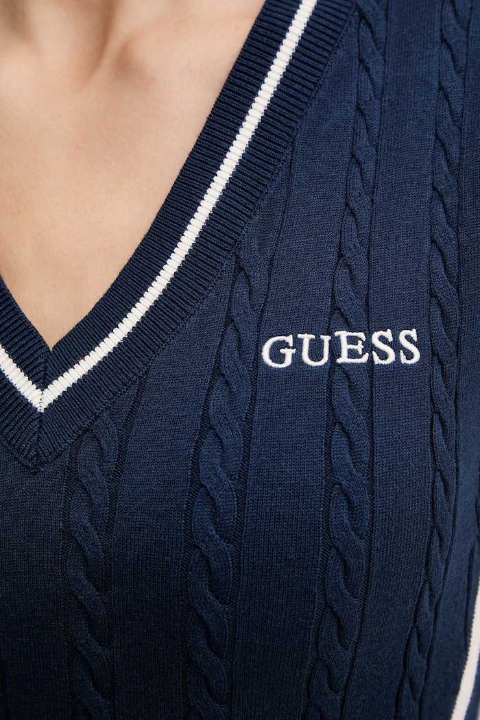 Šaty Guess SHARI V6RK09.Z4652 modrá
