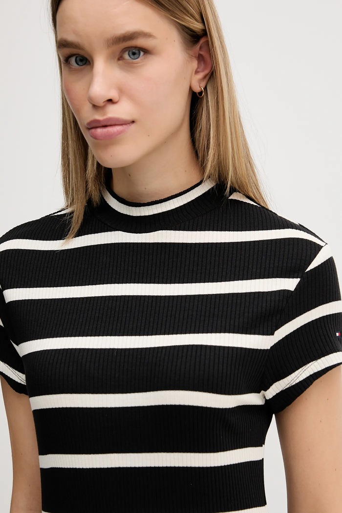 Φόρεμα Tommy Hilfiger μαύρο WW0WW47860