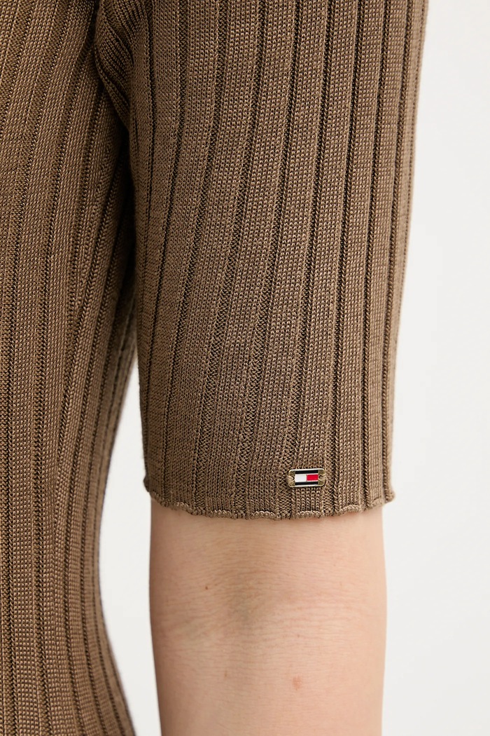 Obleka Tommy Hilfiger WW0WW48447 zelena