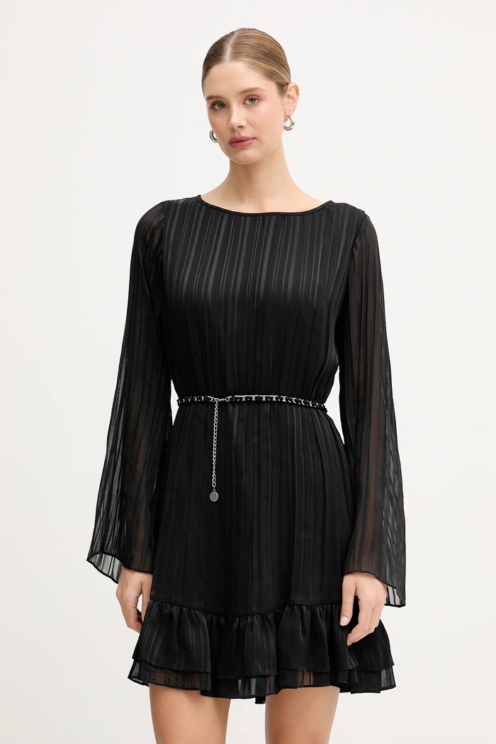 Šaty Guess ILENIA mini černá W6RK37.WJ712