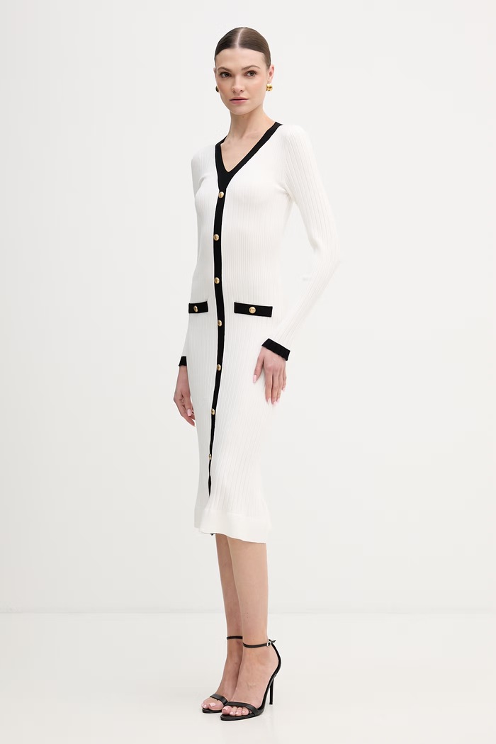 Šaty Guess LAUREL W6RK38.Z3HP2 béžová SS26
