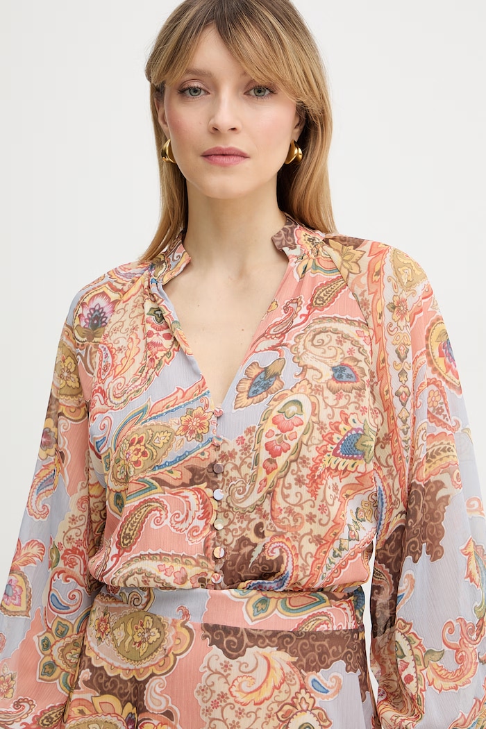 Φόρεμα Guess PAISLEY πορτοκαλί W6PK0Z.WP691
