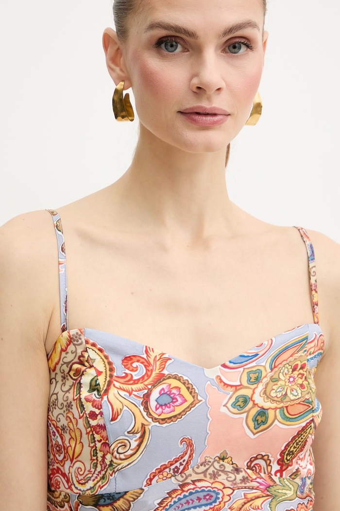 Guess sukienka TULLIA pomarańczowy W6PK1D.WU330