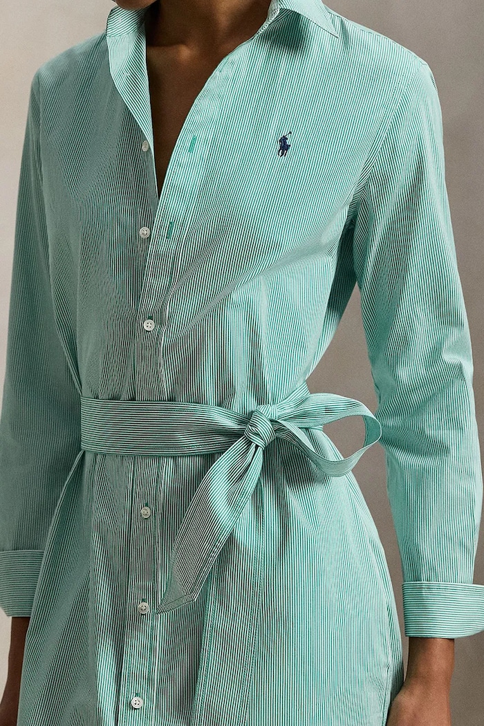 Polo Ralph Lauren sukienka bawełniana zielony 211A96362