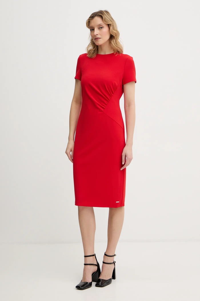 Ρούχα Φόρεμα Calvin Klein LV044E048G κόκκινο