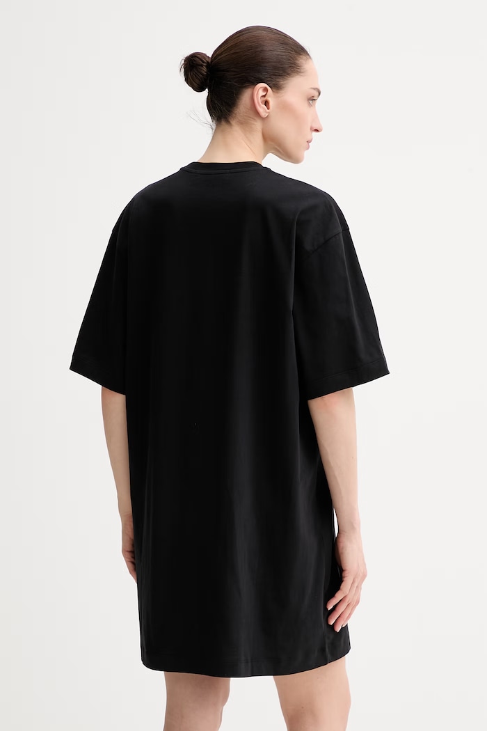 Oblečenie MSGM šaty bavlnené 4041MDA82N.267002 čierna
