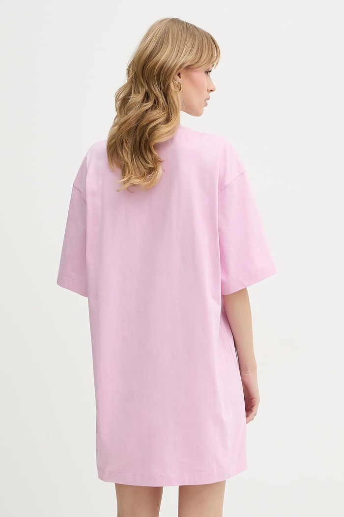 Ρούχα Βαμβακερό φόρεμα MSGM 4041MDA510.267002 ροζ
