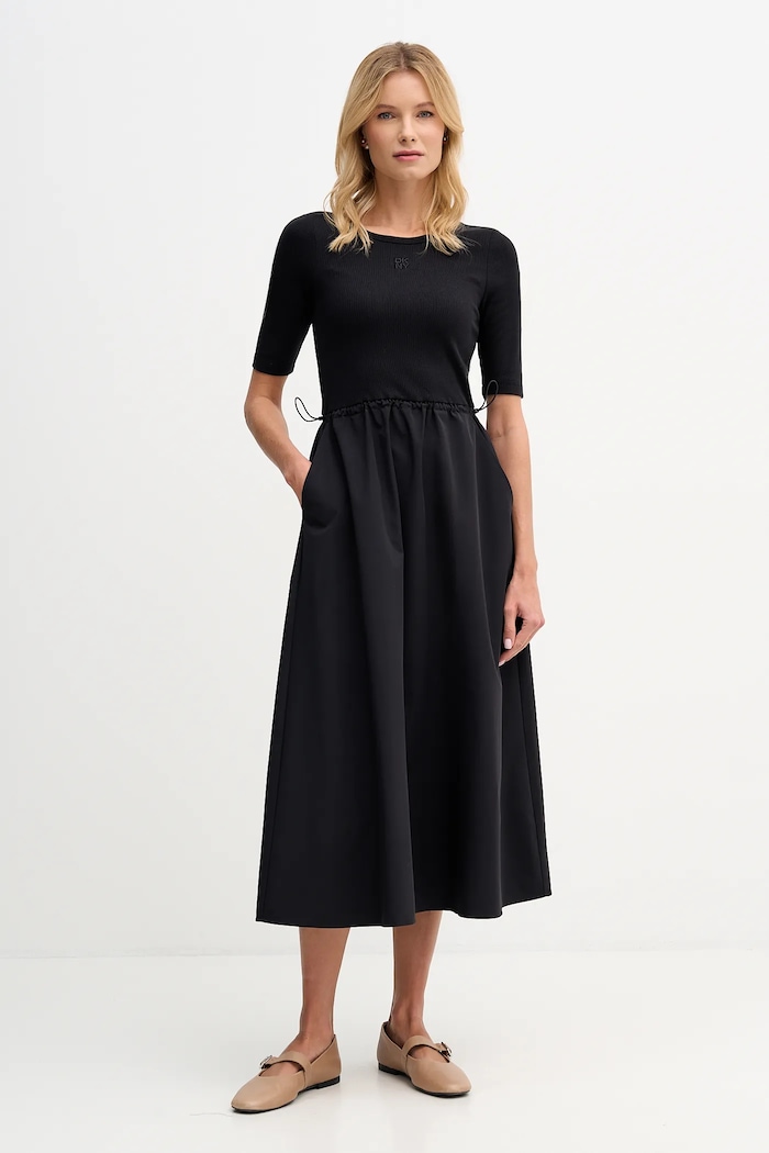 Dkny ruha rövid fekete DJ5D9113