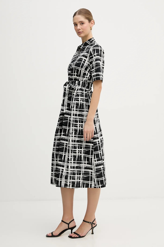 Odjeća Pamučna haljina Dkny DD5A1120 crna