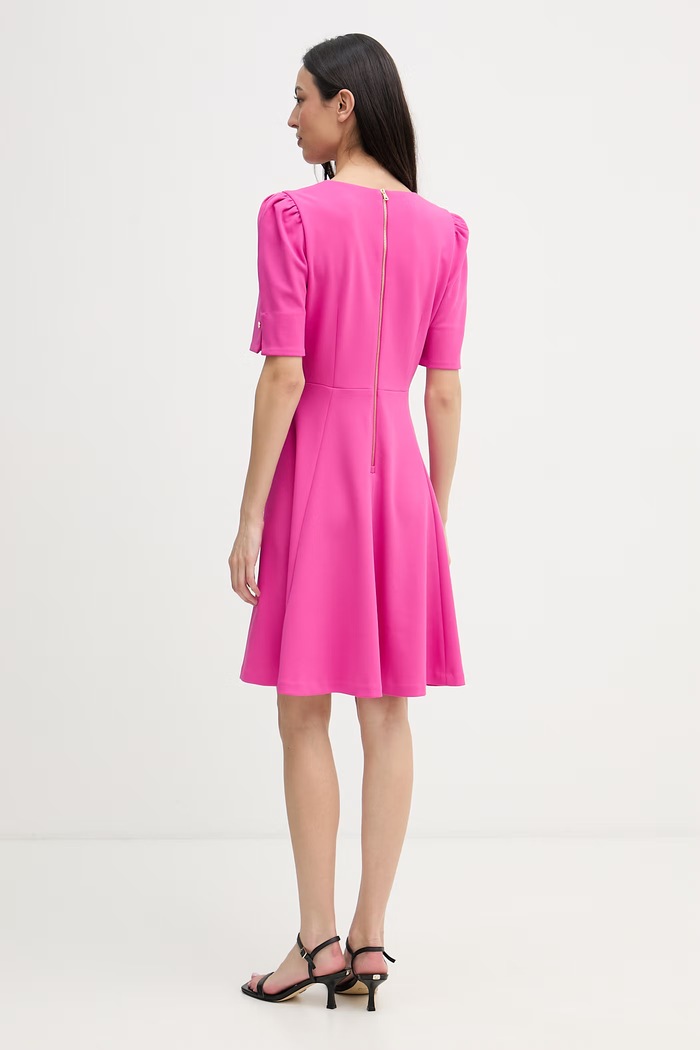 Oblečení DKNY rozšířené šaty DD6A127A růžová