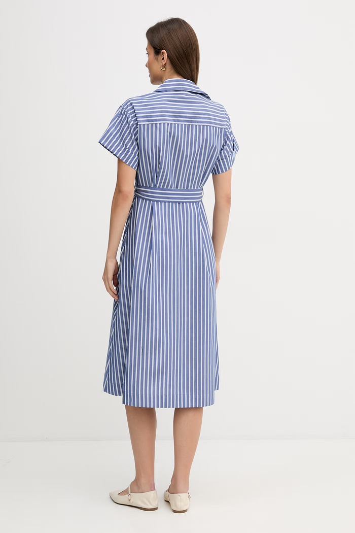 Îmbrăcăminte DKNY rochie de vară din bumbac DD5A1P12 albastru