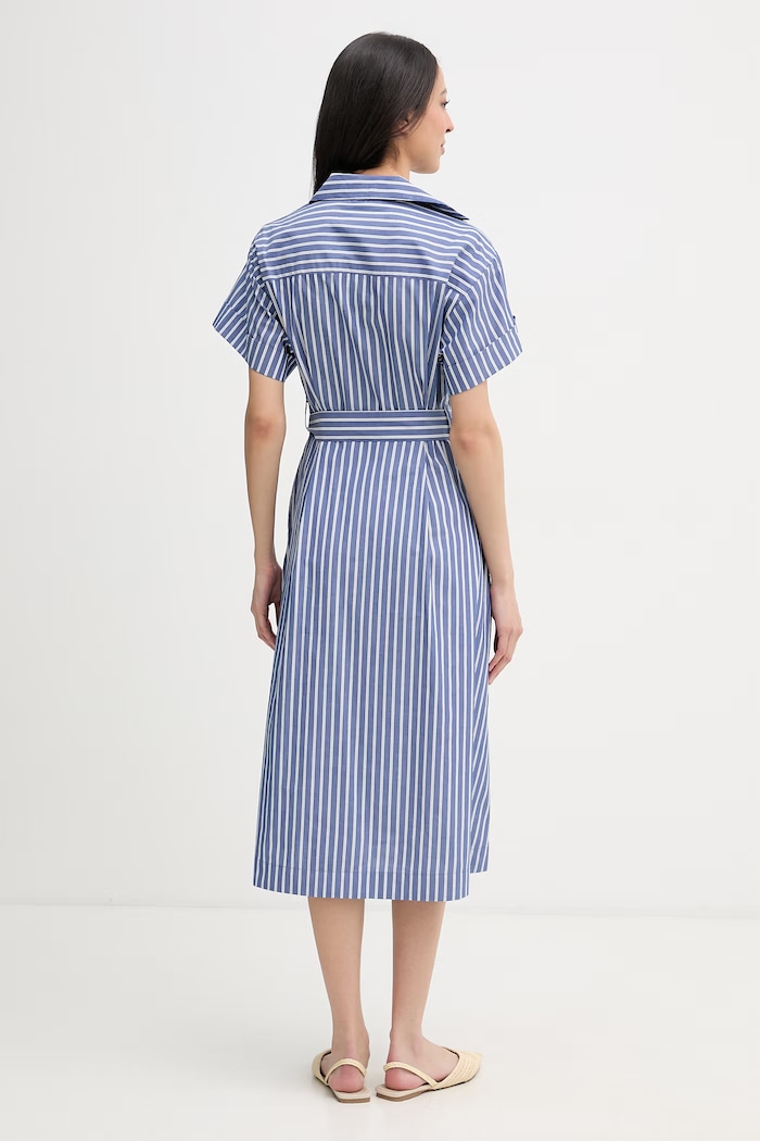 Îmbrăcăminte DKNY rochie de vară din bumbac DD5A1P12 albastru