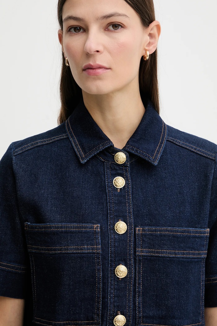 Traper haljina Dkny mornarsko plava DJ5D9126