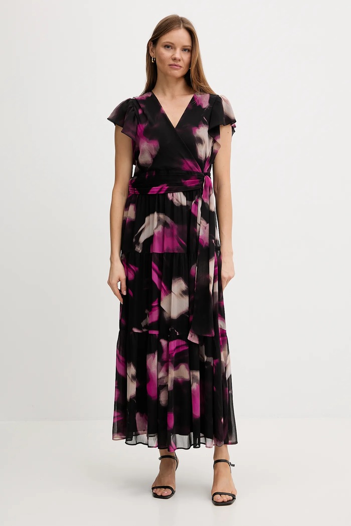 DKNY sukienka rozkloszowana rozkloszowany czarny DD5G1562