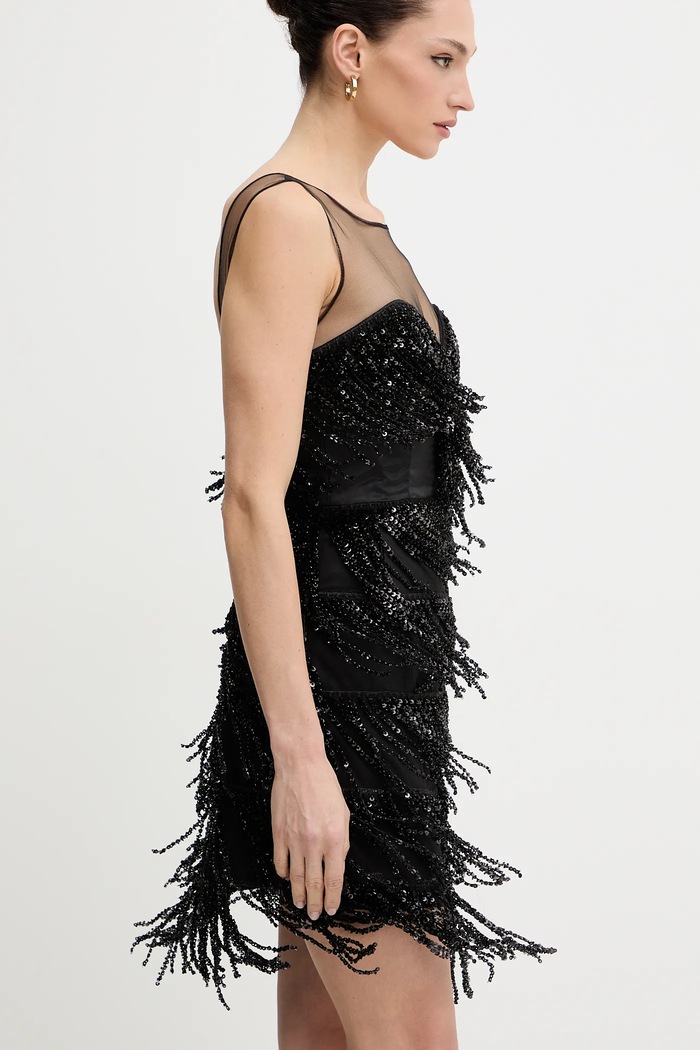 Bardot vestito nero 60271DB