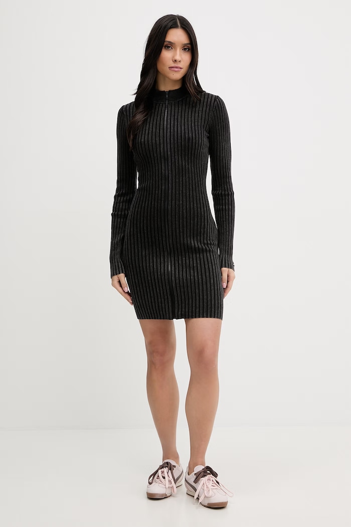 Guess Originals sukienka z domieszką wełny W6RK85.Z3JC2 szary SS26