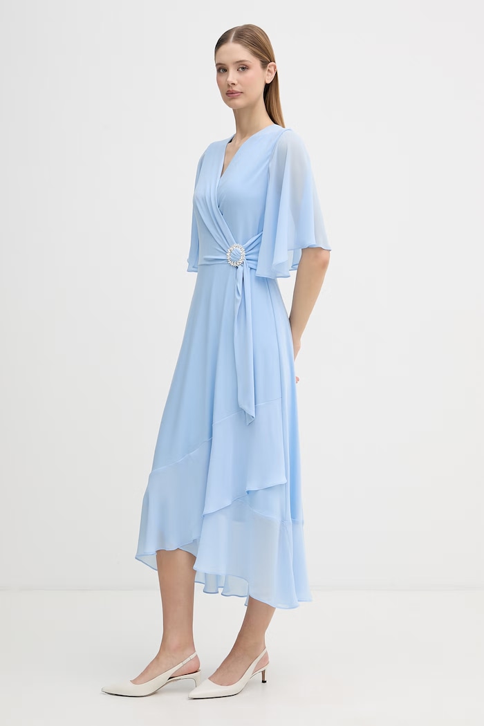 Joseph Ribkoff rochie evazată 261714 albastru SS26