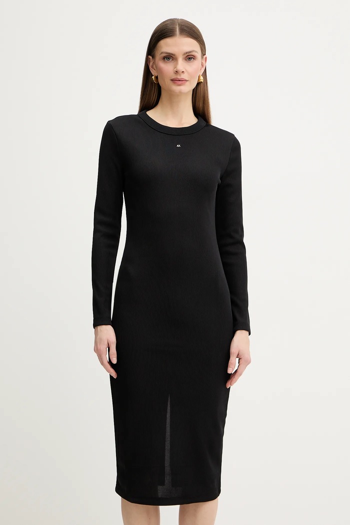 Šaty Armani Exchange midi černá XW001834.AF18852
