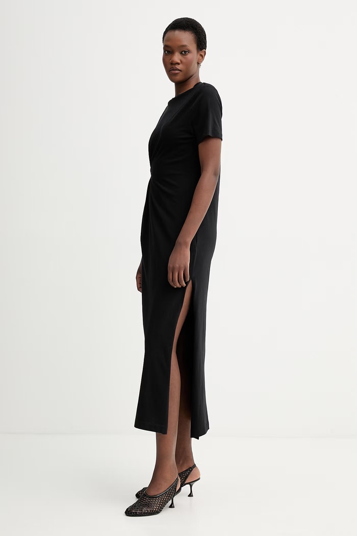 ZADIG&VOLTAIRE rochie din bumbac negru JWDR01133