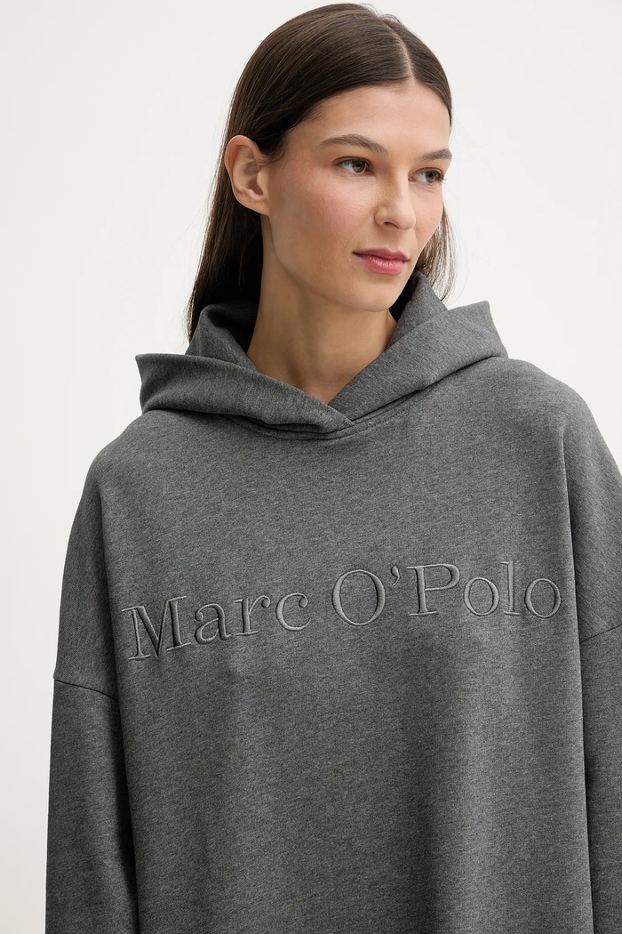 Βαμβακερό φόρεμα Marc O'Polo γκρί 600407359001