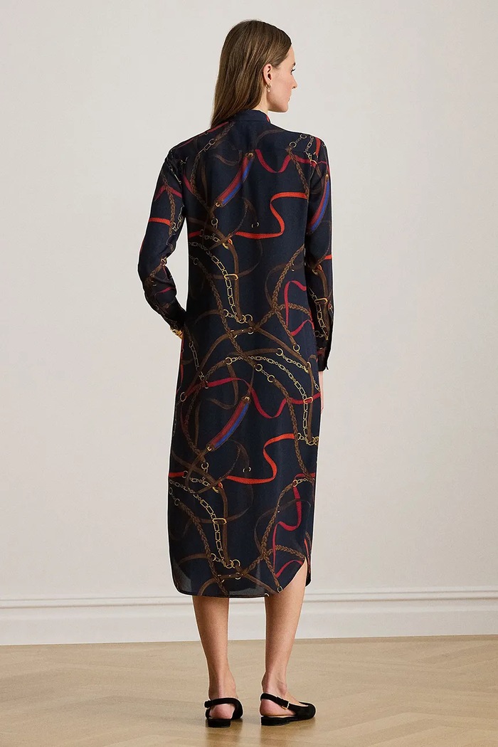 Lauren Ralph Lauren rochie 200P03552 bleumarin SS26