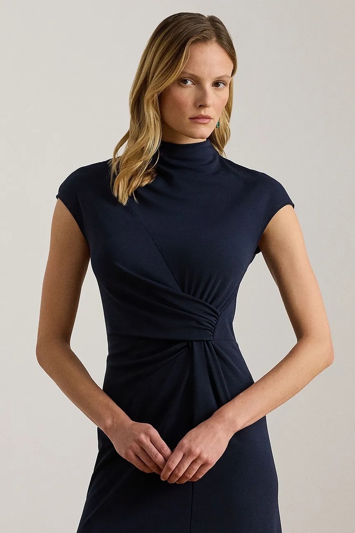 Odzież Lauren Ralph Lauren sukienka 200P03732 granatowy