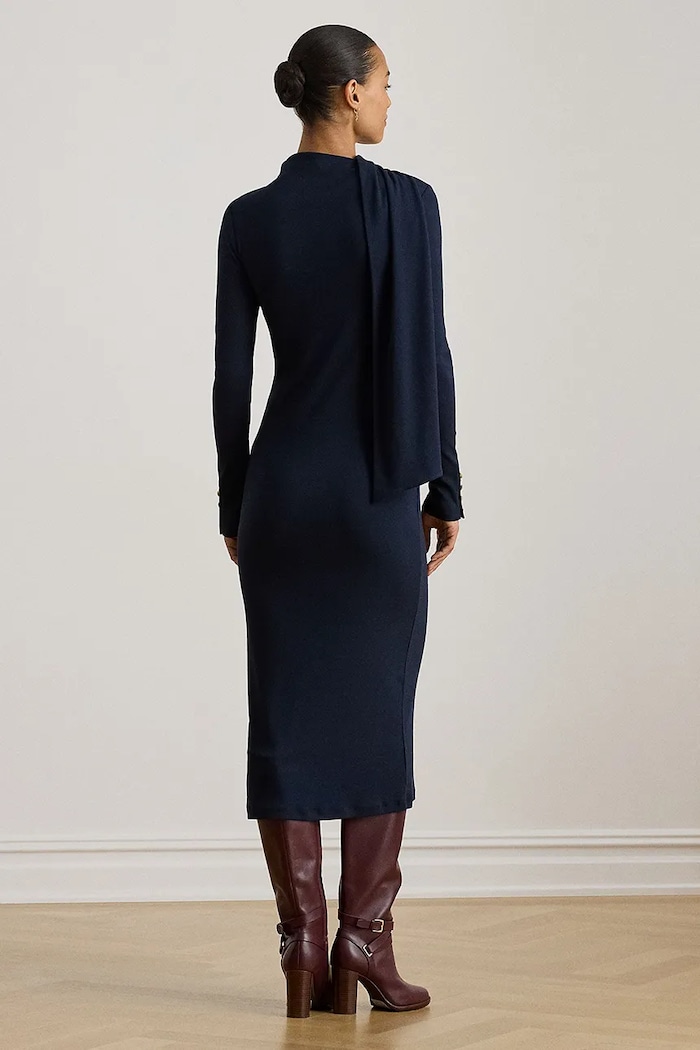 Šaty Lauren Ralph Lauren 200P03733 námořnická modř SS26