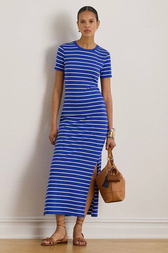 Сукня Lauren Ralph Lauren візерунок блакитний 200P03768