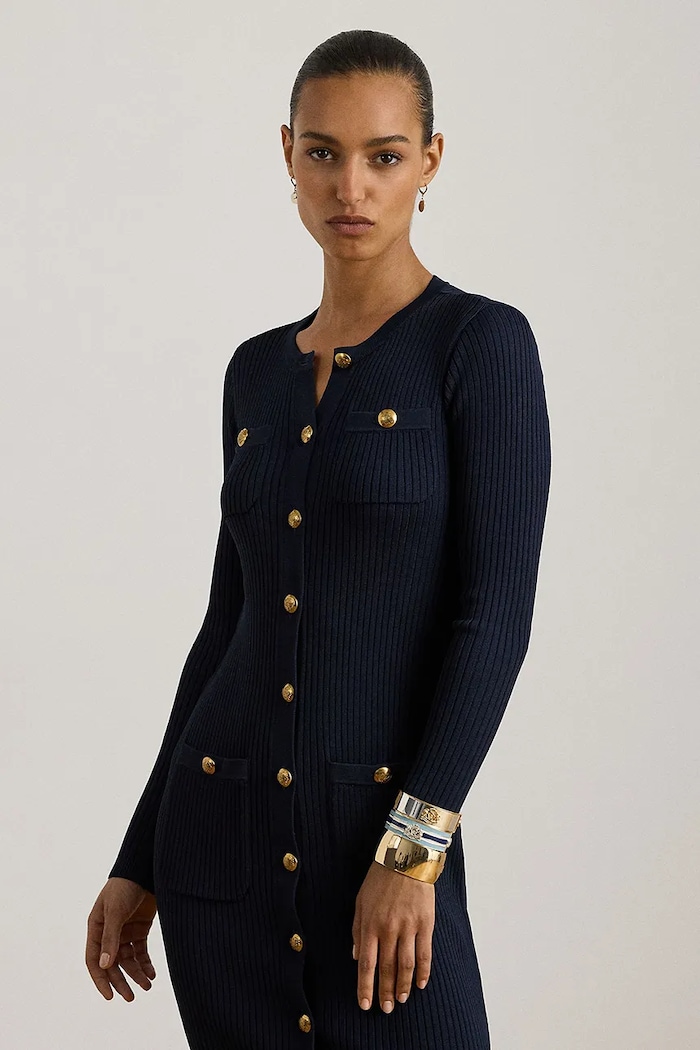 Ρούχα Φόρεμα Lauren Ralph Lauren 200P03458 σκούρο μπλε