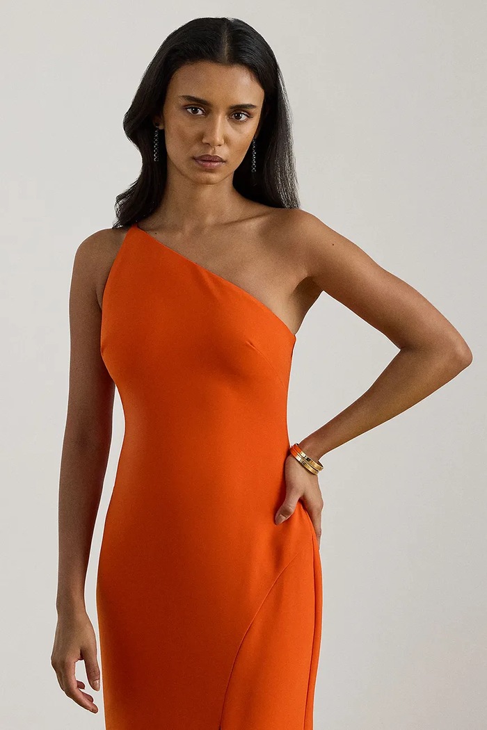 Odzież Lauren Ralph Lauren sukienka 253P03584 pomarańczowy