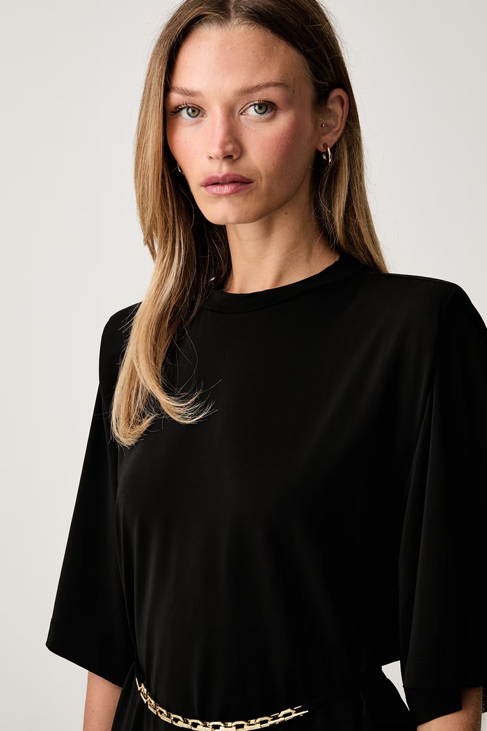 Pinko haljina oversize s acetatom crna 106484.A32D