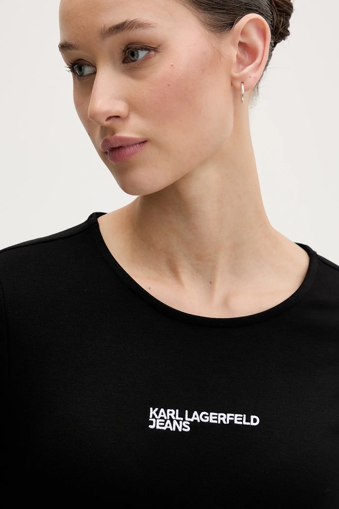 Karl Lagerfeld Jeans ruha fekete B1W13044