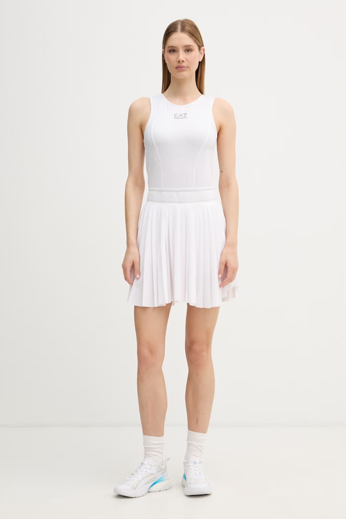 EA7 Emporio Armani športové šaty AF14524.7W000896 biela SS26