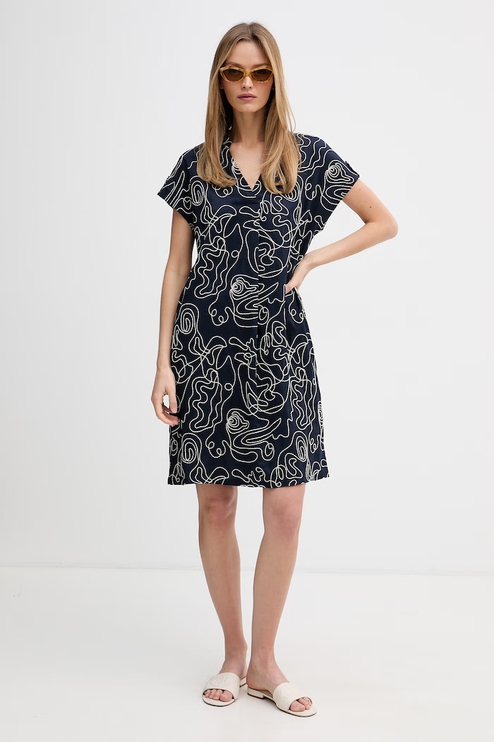 Joseph Ribkoff Rochie 262170 bleumarin SS26
