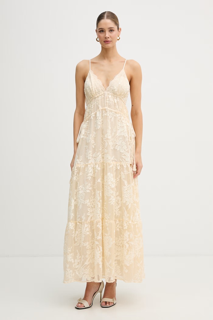 Îmbrăcăminte ERMANNO Firenze rochie empire D48EQ024E60 bej